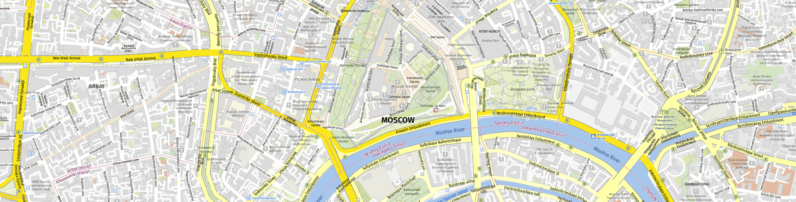 Stadtplan Moskau zum Downloaden.