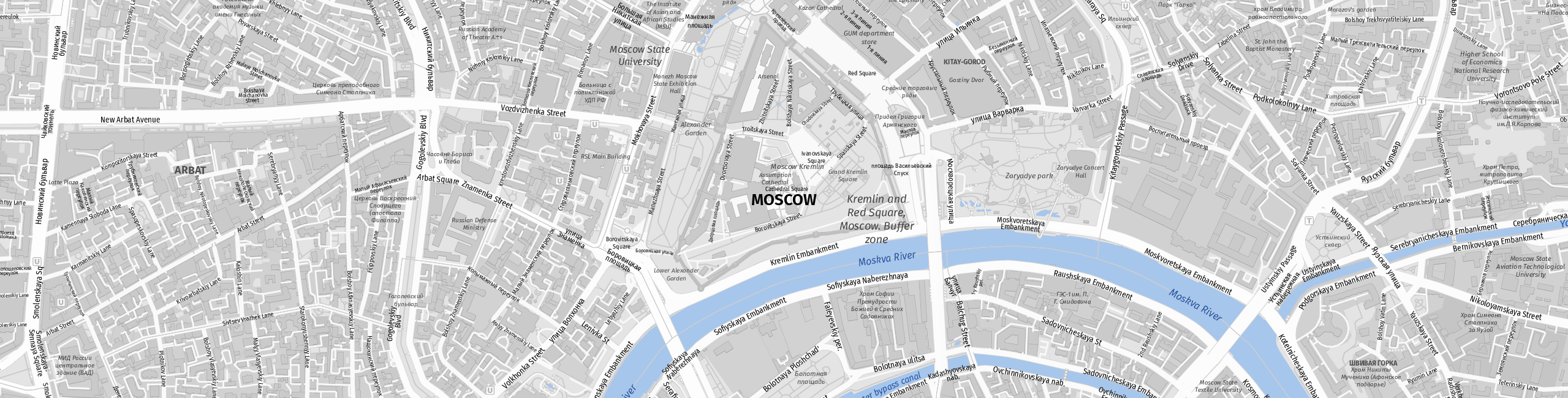 Stadtplan Moscow zum Downloaden.