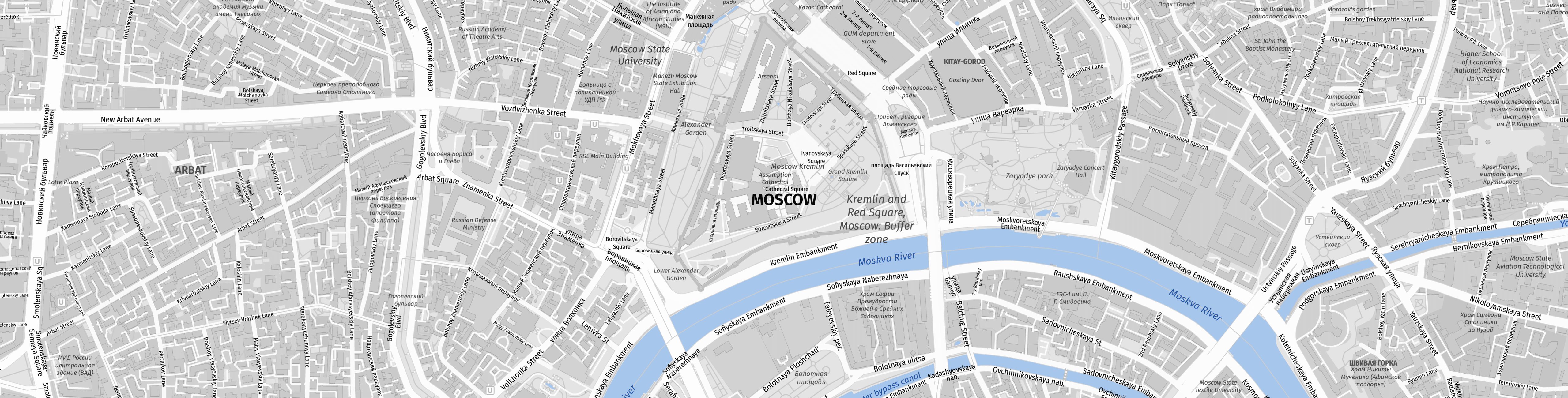 Detail Maps Of Moscow MOSCOW CENTRE Vintage Town/city Plan. Soviet