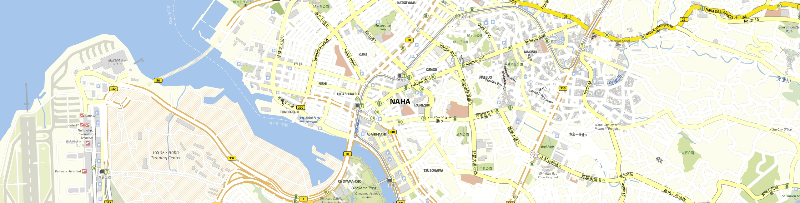 Stadtplan Naha zum Downloaden.