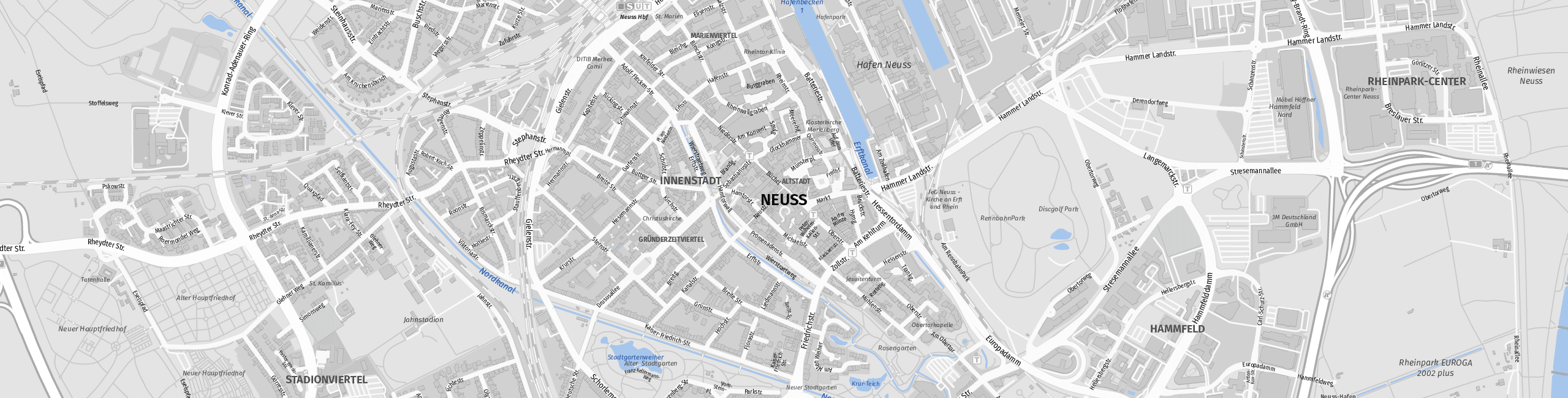 Stadtplan Neuss zum Downloaden.