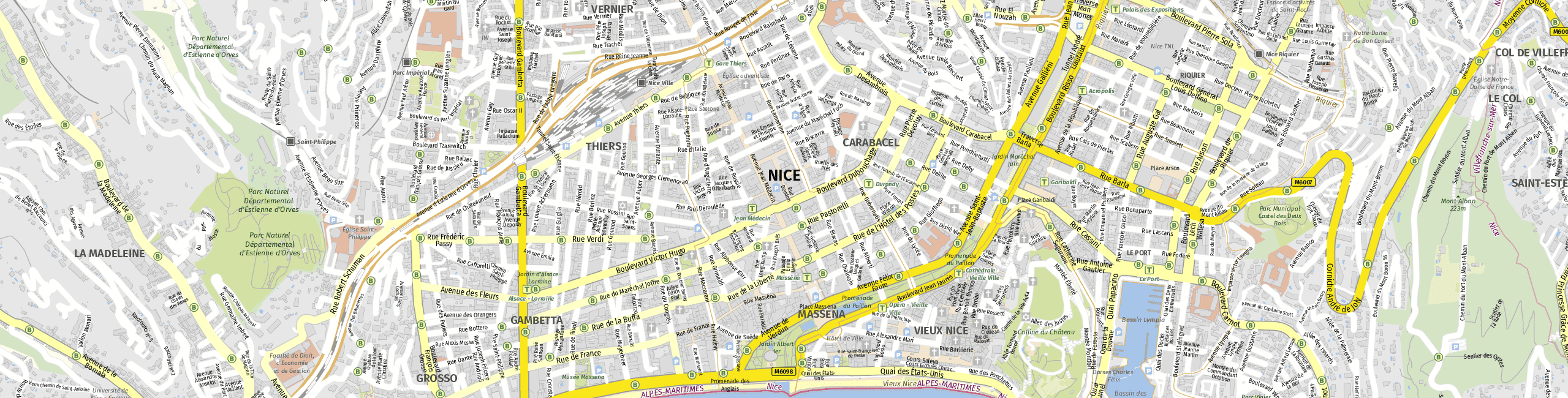Stadtplan Nizza zum Downloaden.