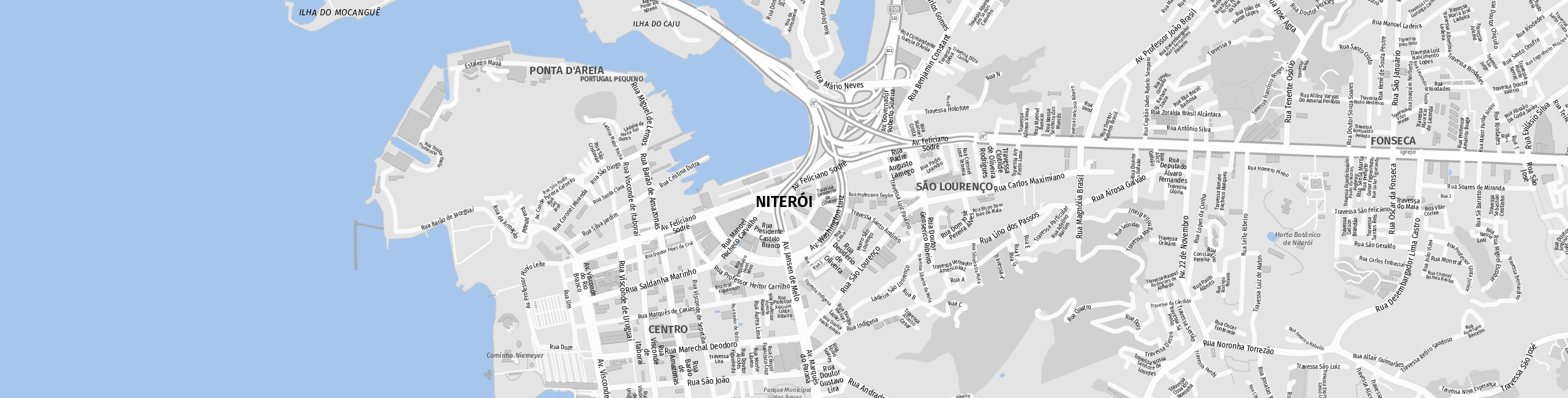 Stadtplan Niterói zum Downloaden.