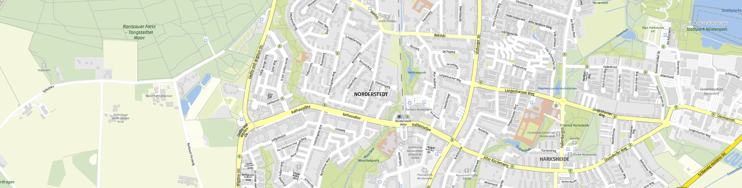 Stadtplan Norderstedt zum Downloaden.