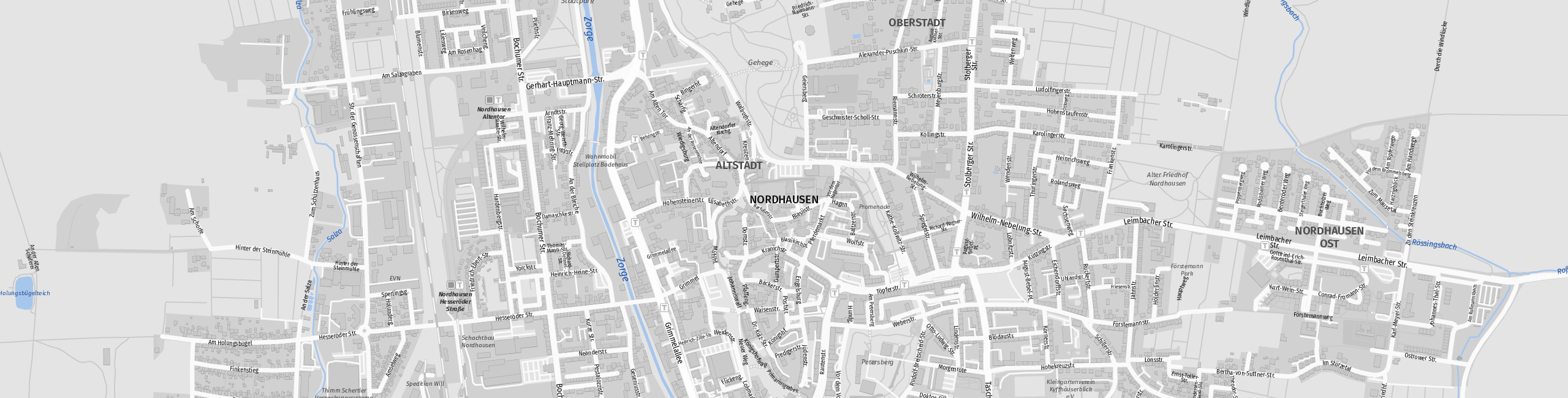 Stadtplan Nordhausen zum Downloaden.