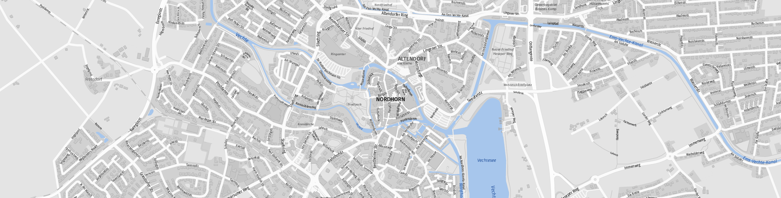 Stadtplan Nordhorn zum Downloaden.