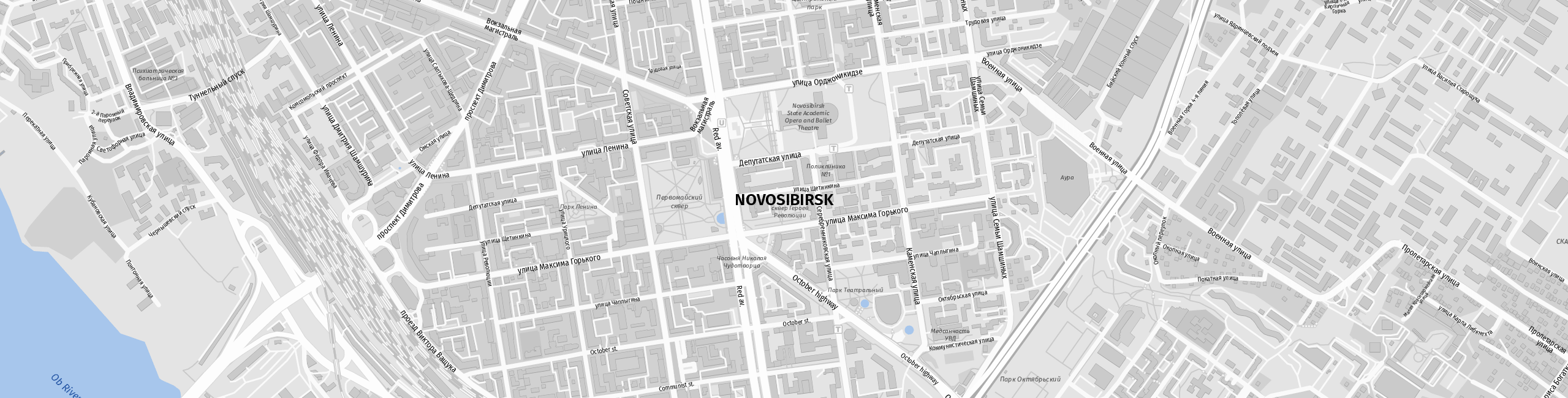 Stadtplan Novosibirsk zum Downloaden.