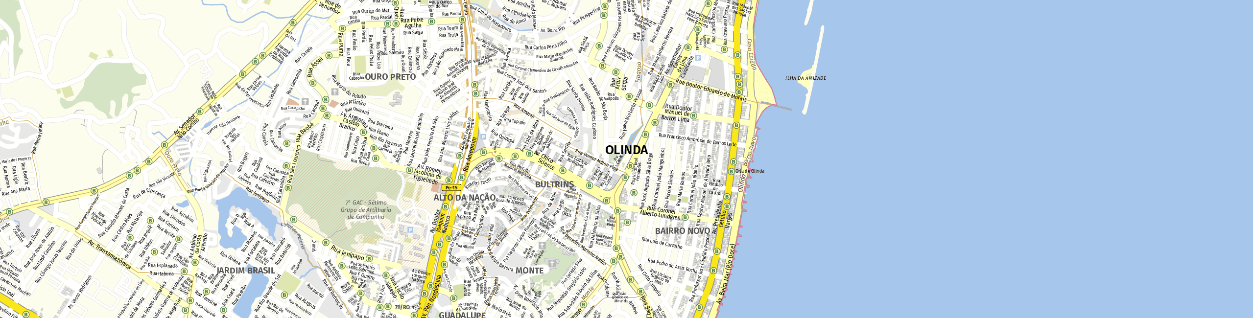 Stadtplan Olinda zum Downloaden.