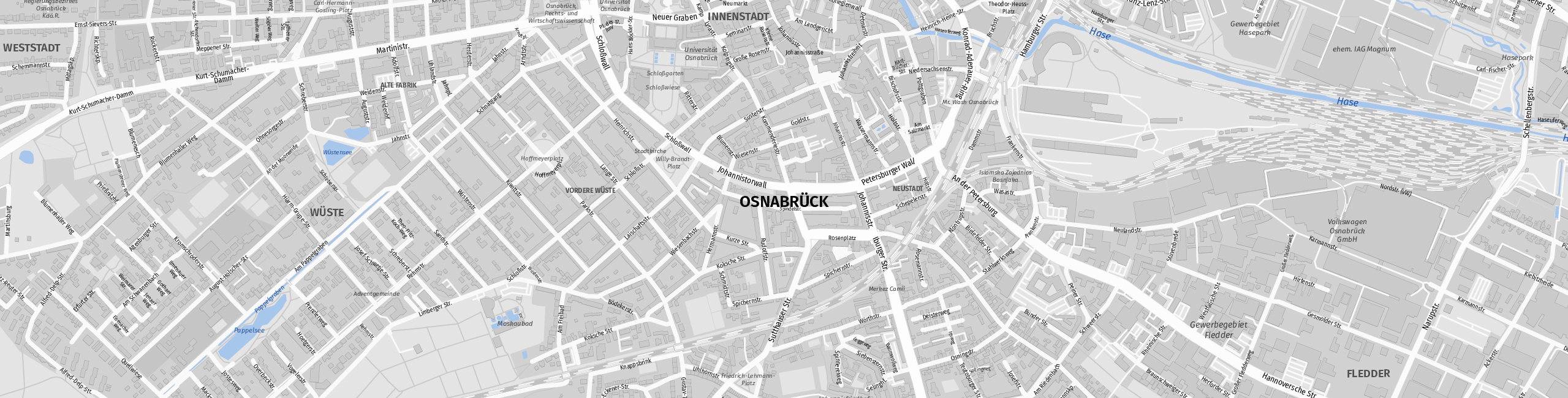 Stadtplan Osnabrück zum Downloaden.