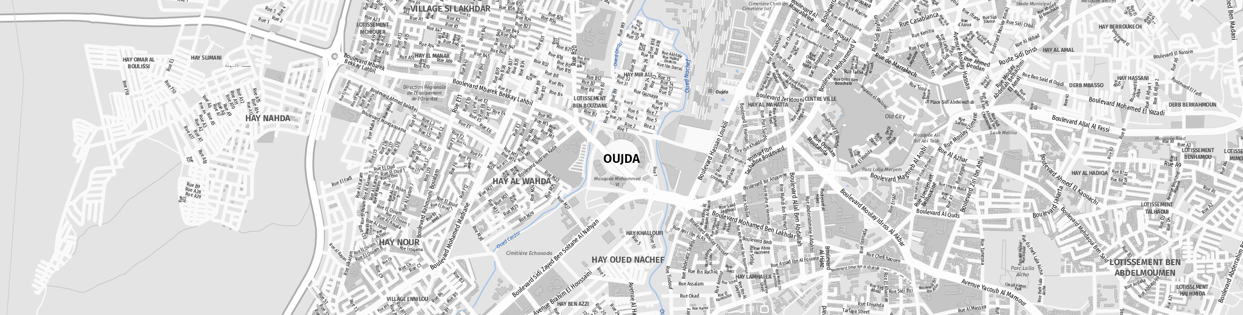 Stadtplan Oujda zum Downloaden.