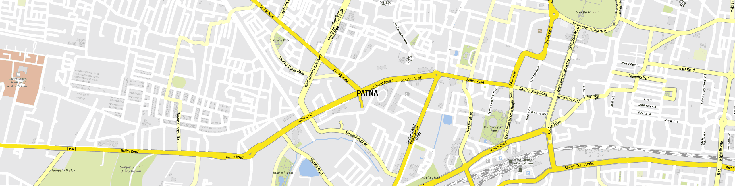 Stadtplan Patna zum Downloaden.