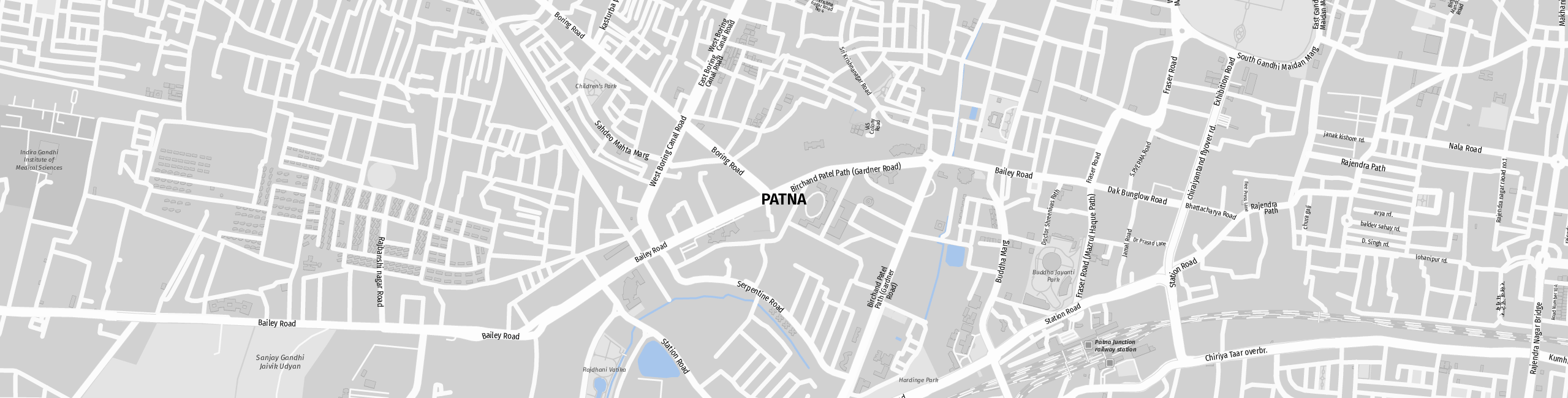 Stadtplan Patna zum Downloaden.