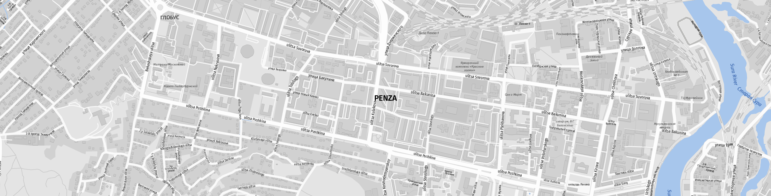 Stadtplan Penza zum Downloaden.