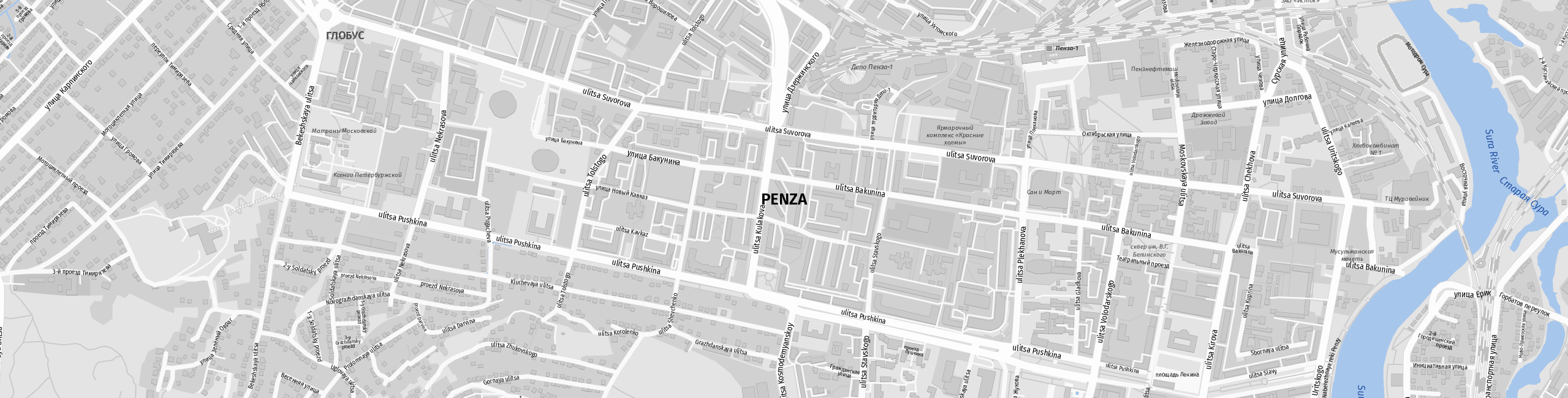 Stadtplan Pensa zum Downloaden.