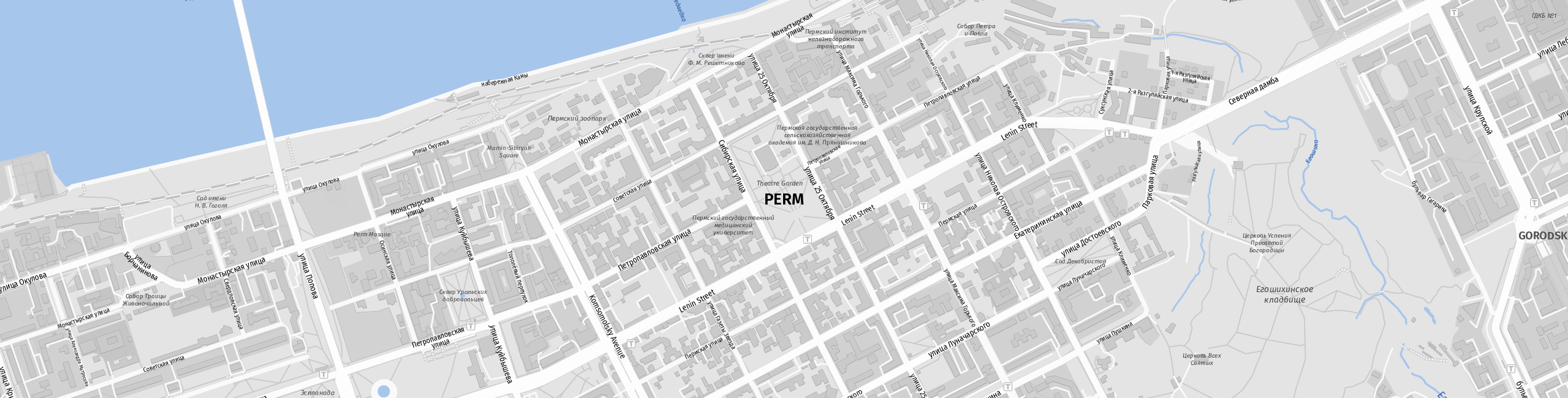 Stadtplan Perm zum Downloaden.