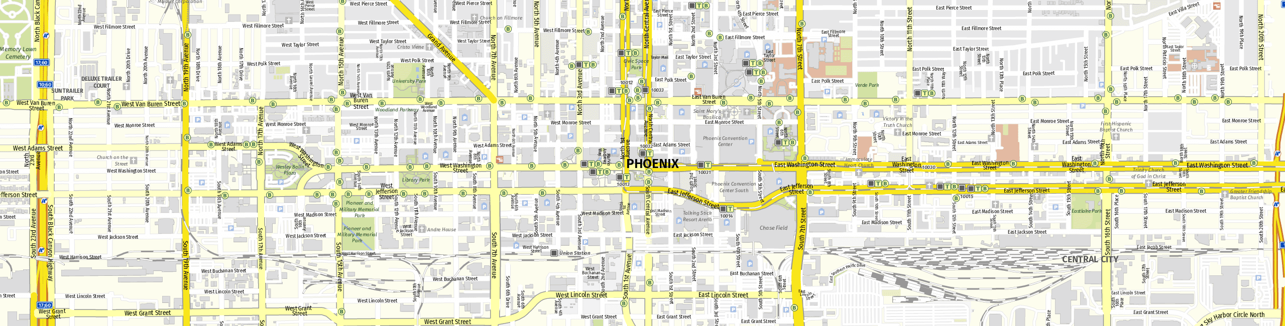 Stadtplan Phoenix zum Downloaden.