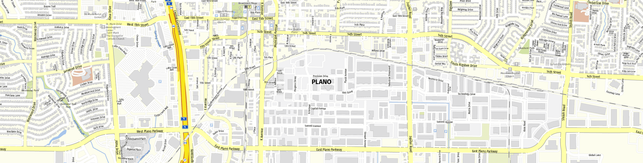 Stadtplan Plano zum Downloaden.