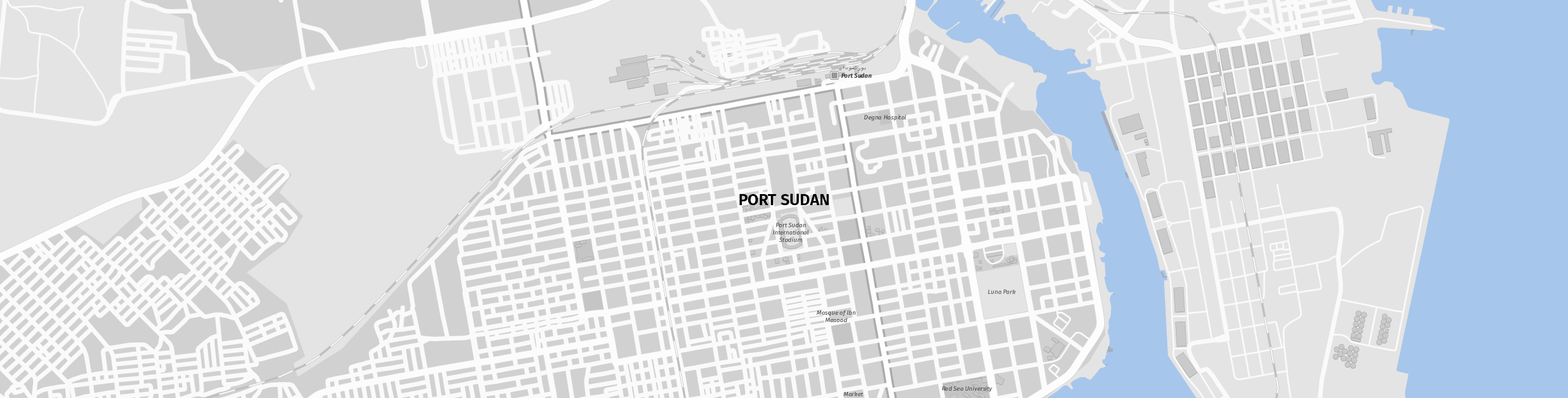 Stadtplan Port Sudan zum Downloaden.