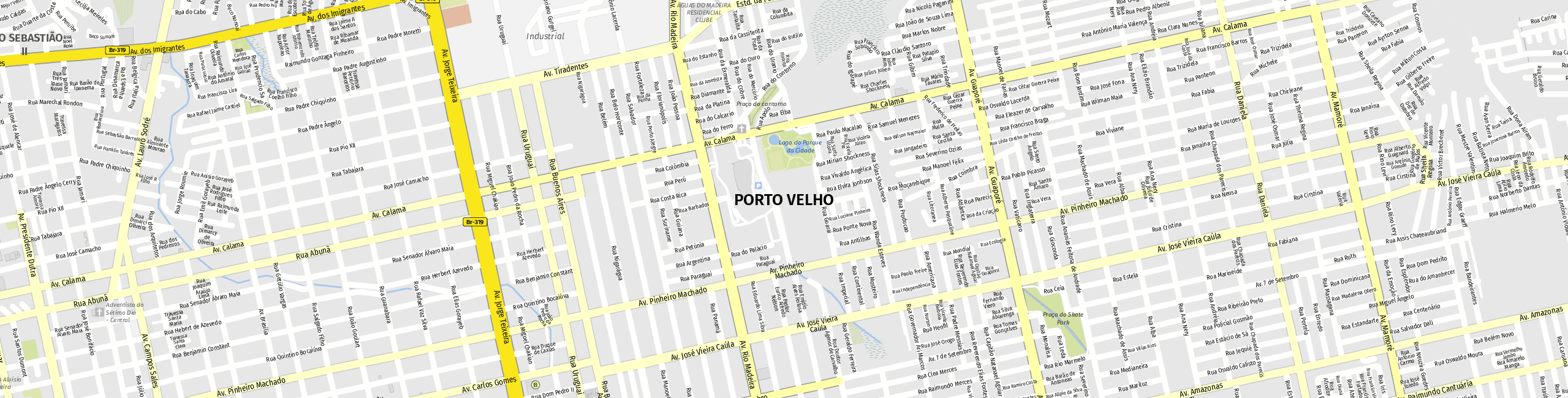 Stadtplan Porto Velho zum Downloaden.