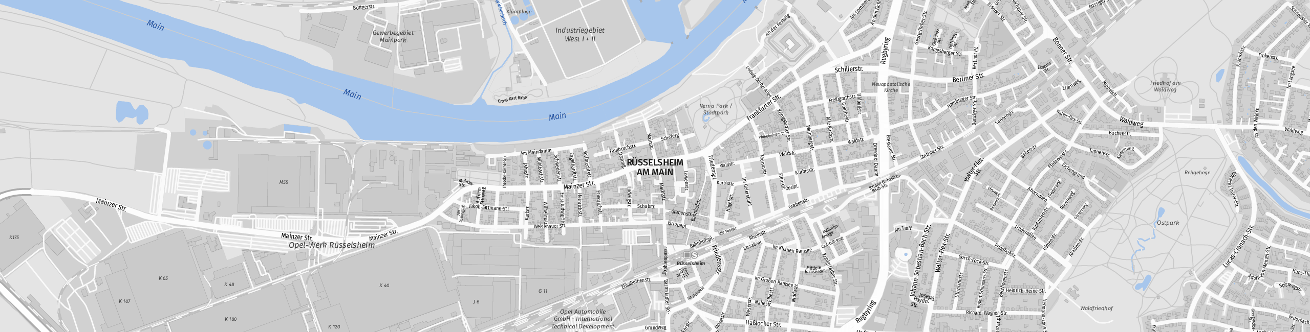 Stadtplan Rüsselsheim zum Downloaden.