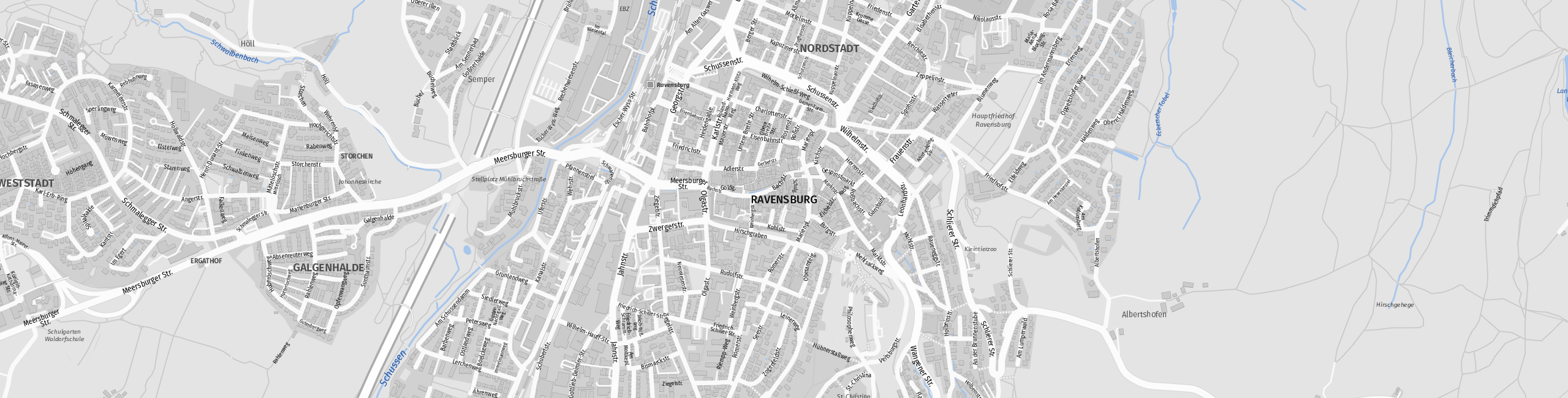 Stadtplan Ravensburg zum Downloaden.