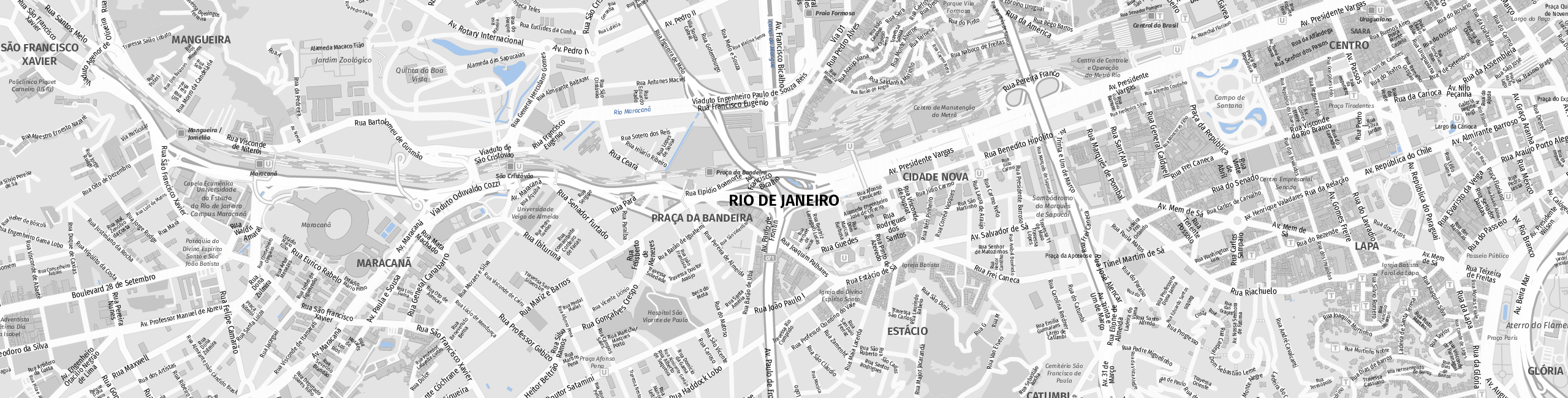 Stadtplan Rio de Janeiro zum Downloaden.