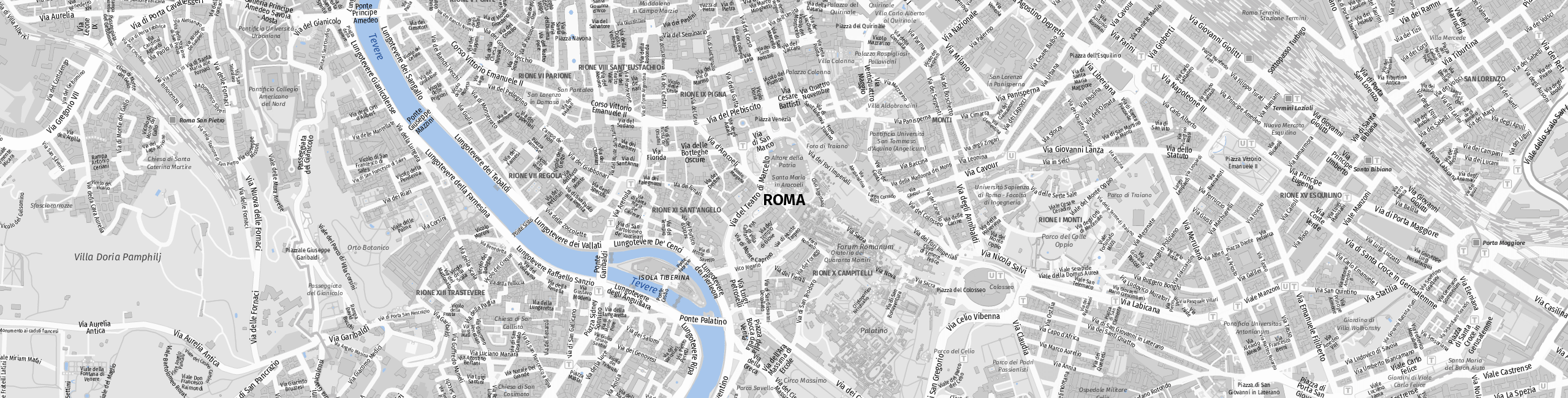 Stadtplan Roma zum Downloaden.