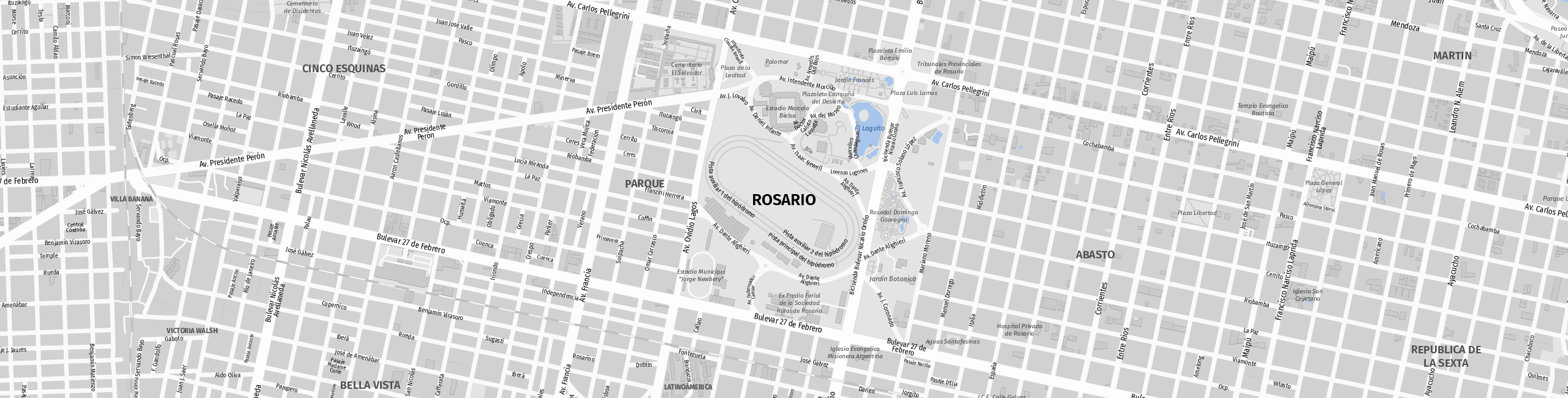 Stadtplan Rosario zum Downloaden.