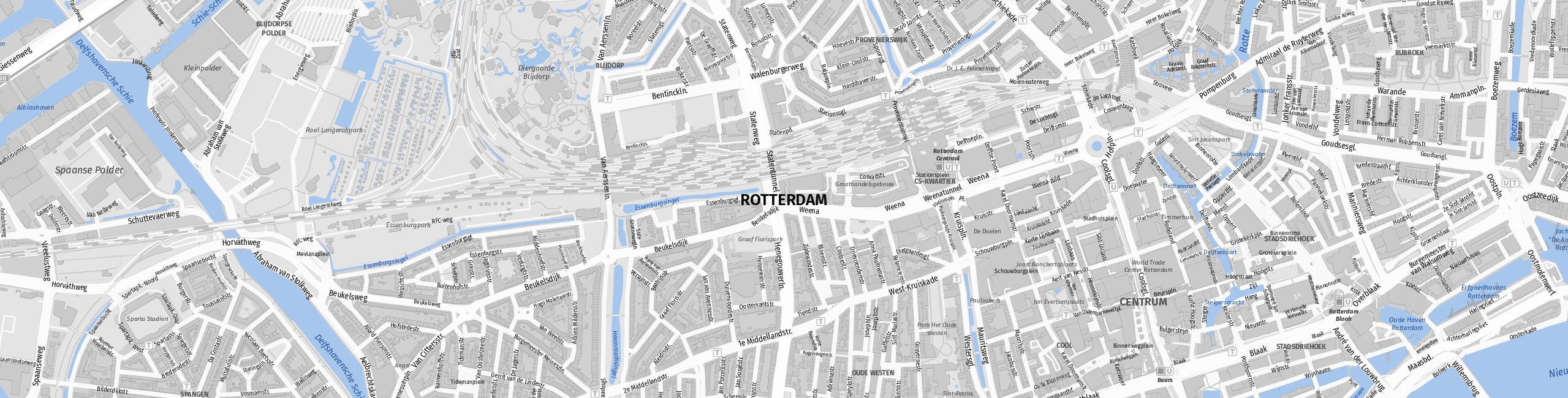 Stadtplan Rotterdam zum Downloaden.