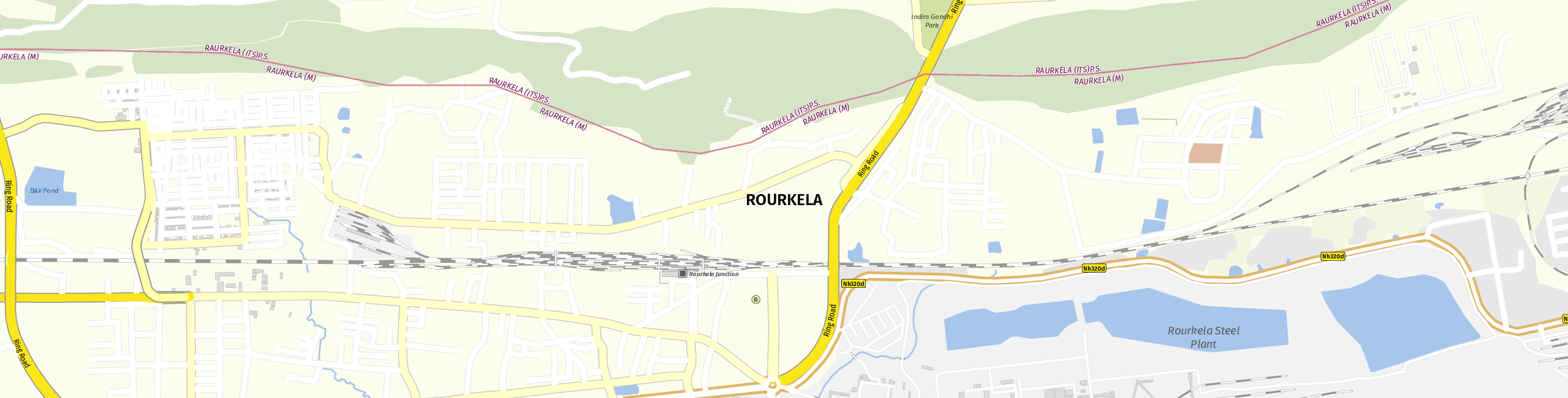 Stadtplan Rourkela zum Downloaden.