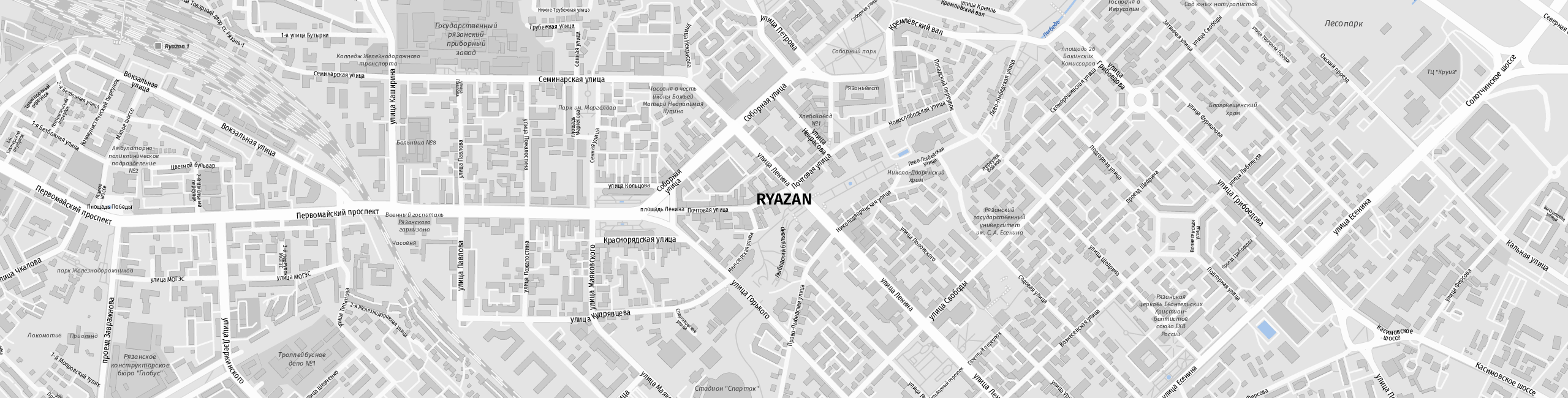 Stadtplan Rjasan zum Downloaden.