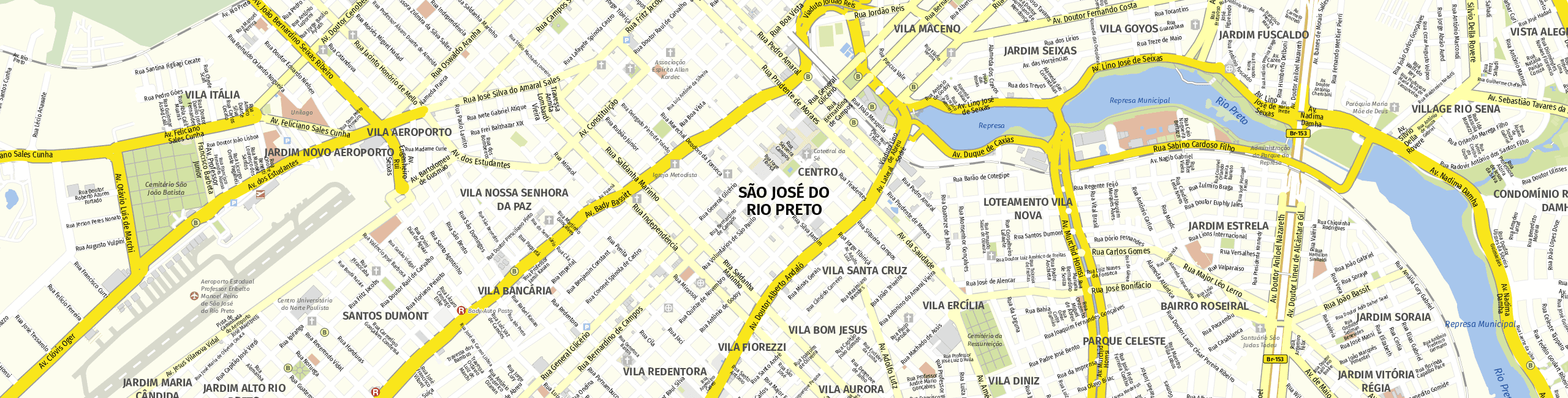 Stadtplan São José do Rio Preto zum Downloaden.