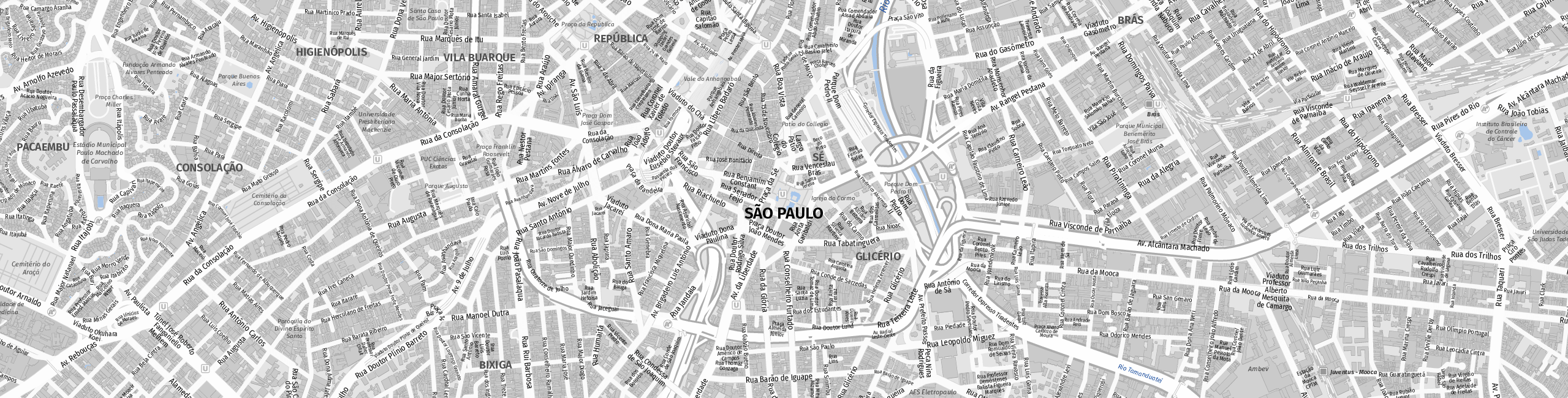 Stadtplan São Paulo zum Downloaden.