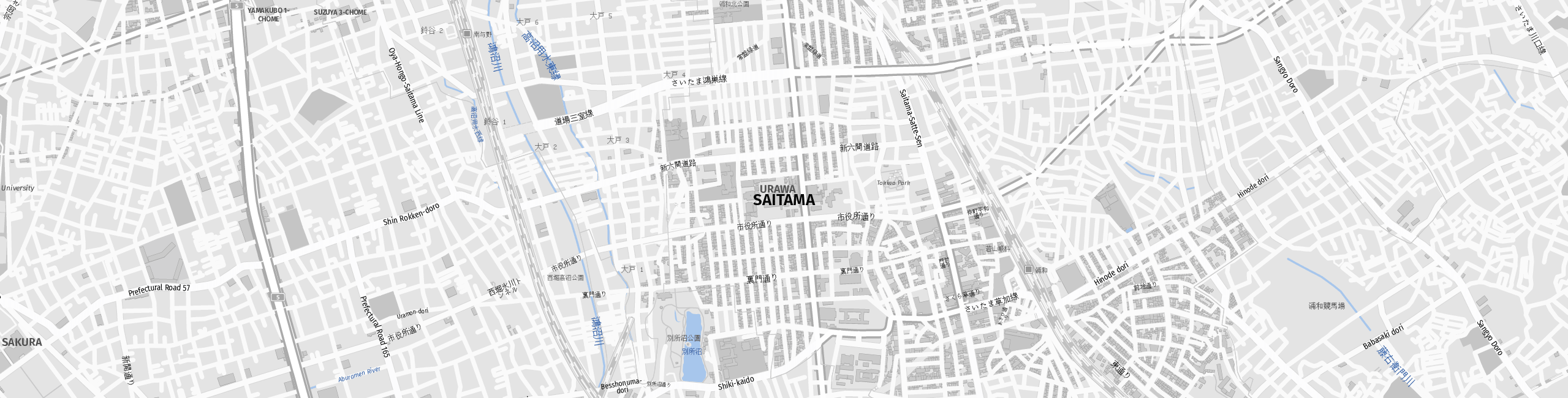 Stadtplan Saitama zum Downloaden.
