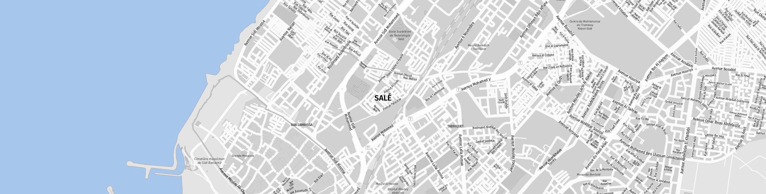 Stadtplan Salé zum Downloaden.