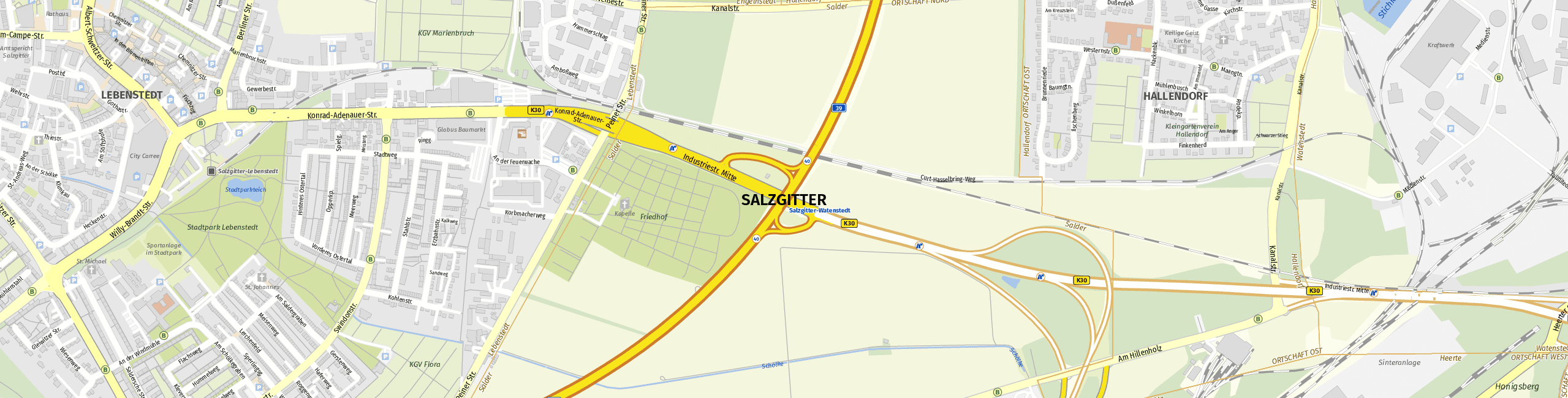 Stadtplan Salzgitter zum Downloaden.
