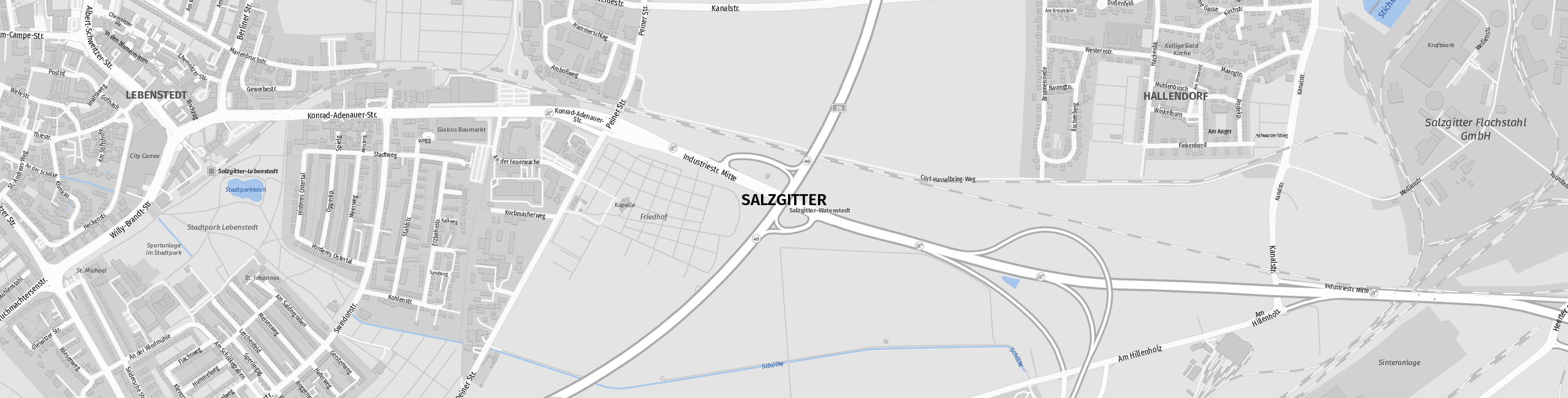 Stadtplan Salzgitter zum Downloaden.