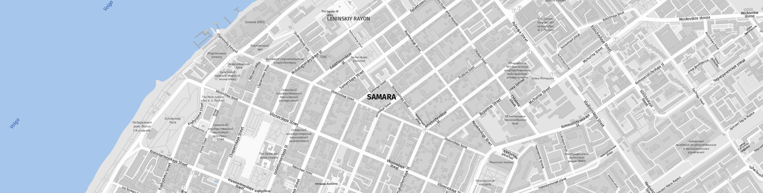 Stadtplan Samara zum Downloaden.