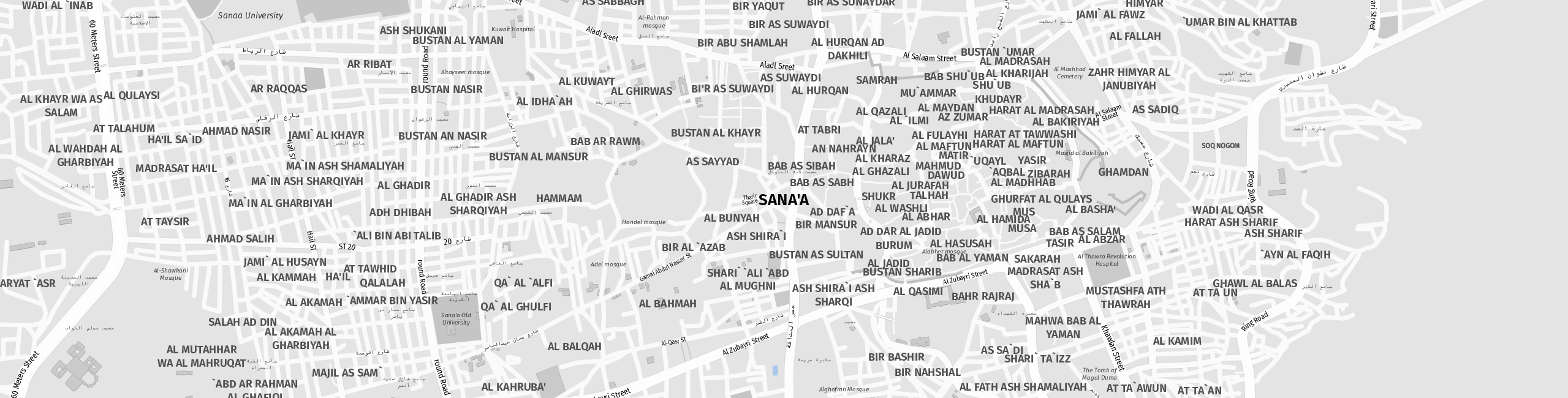Stadtplan Sanaa zum Downloaden.