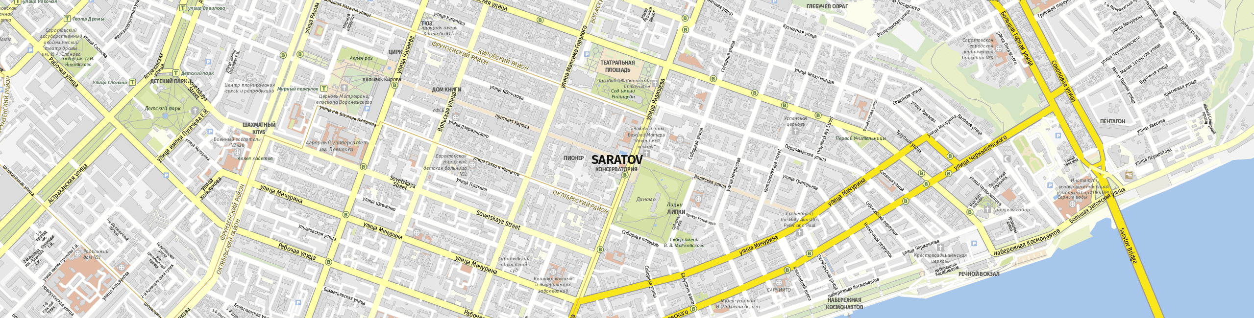 Stadtplan Saratov zum Downloaden.