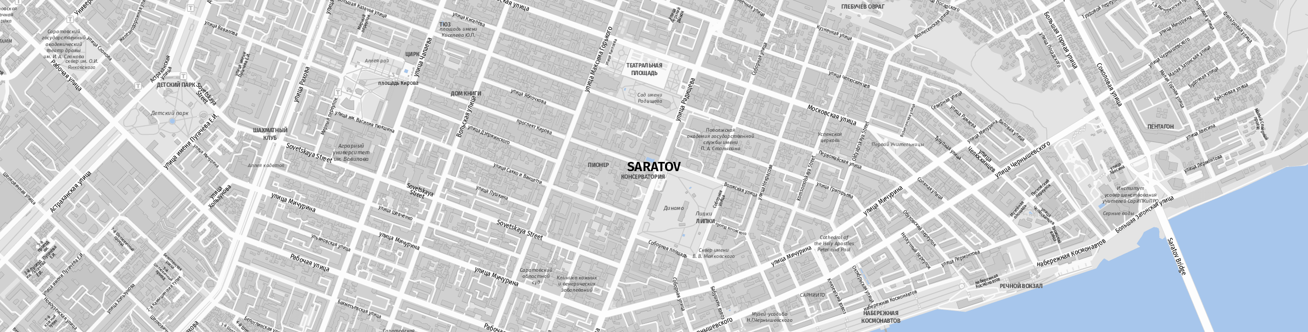 Stadtplan Saratow zum Downloaden.