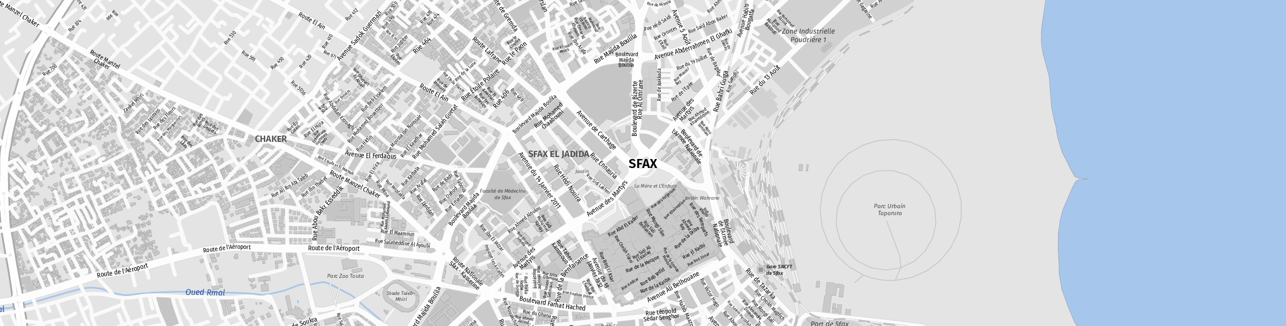 Stadtplan Sfax zum Downloaden.