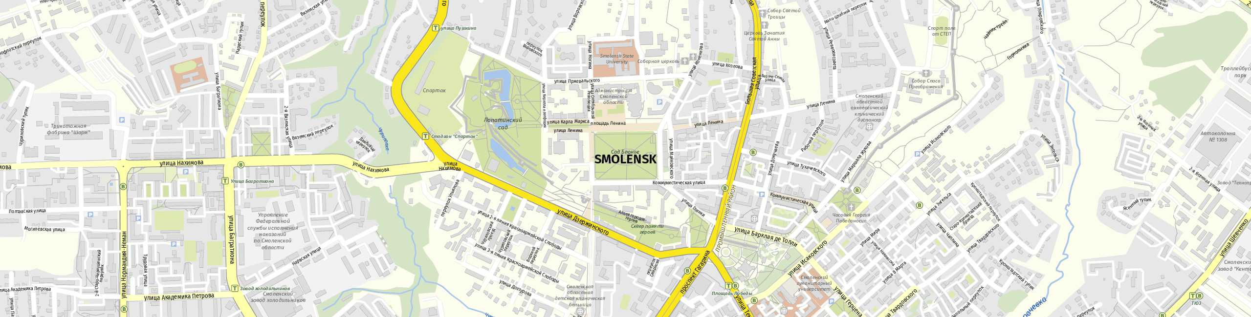 Stadtplan Smolensk zum Downloaden.