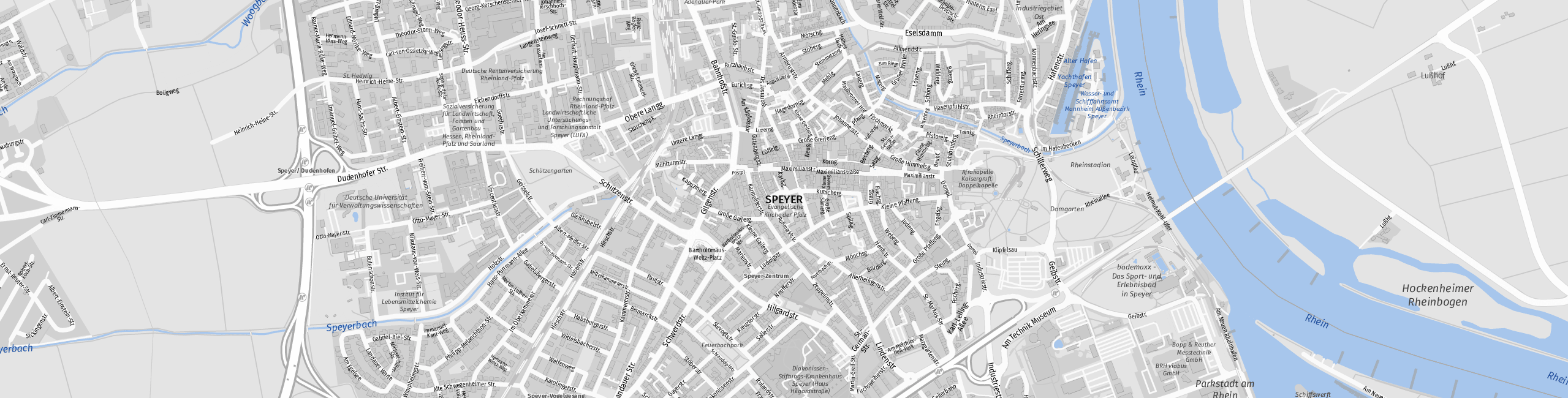 Stadtplan Speyer zum Downloaden.