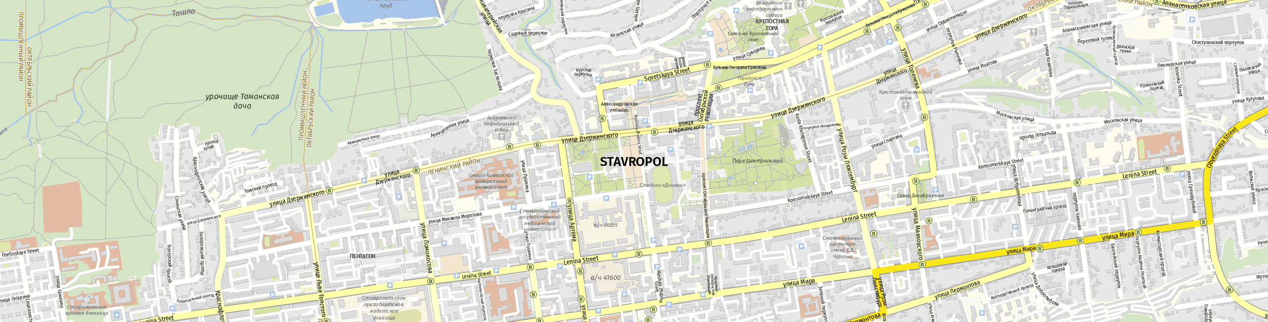 Stadtplan Stawropol zum Downloaden.