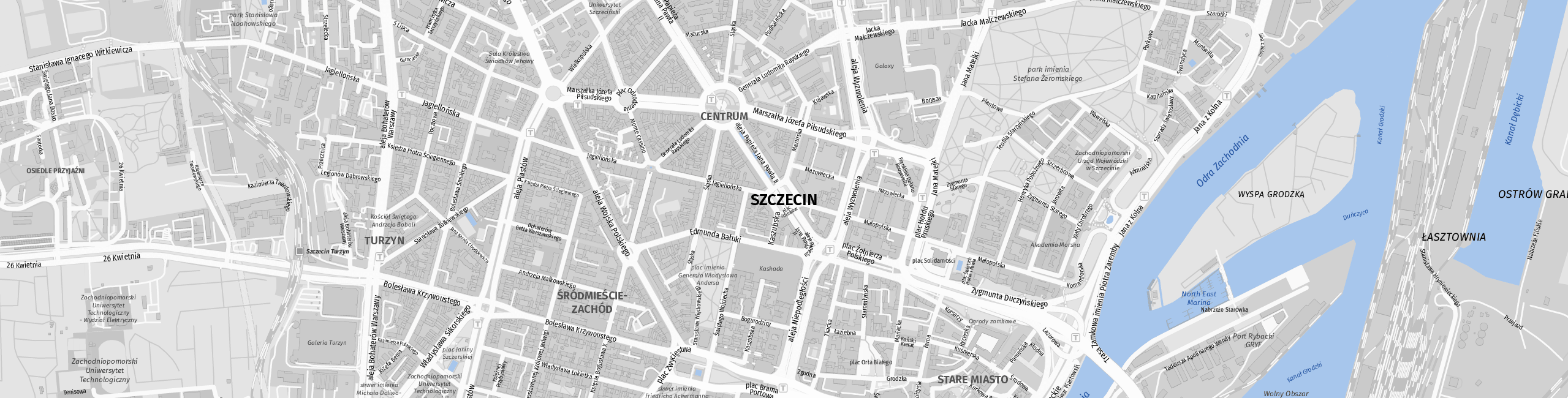 Stadtplan Szczecin zum Downloaden.
