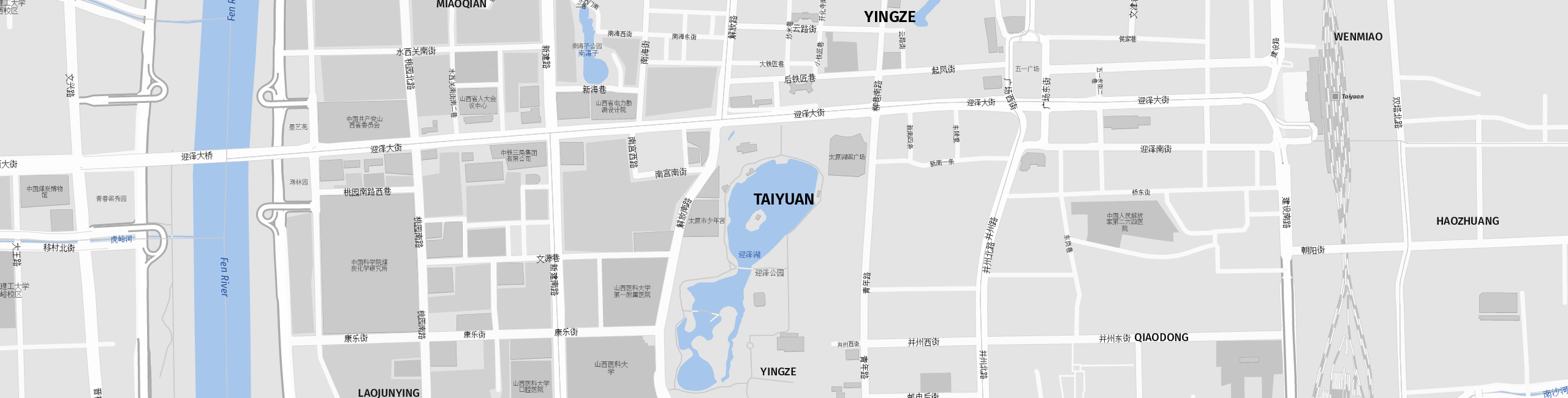 Stadtplan Taiyuan zum Downloaden.