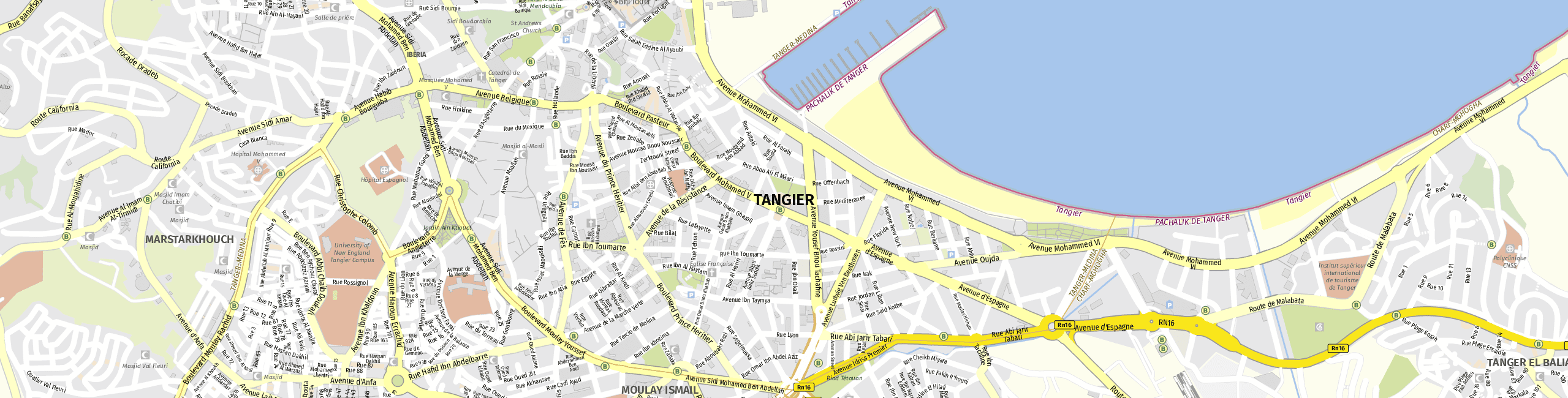 Stadtplan Tanger zum Downloaden.