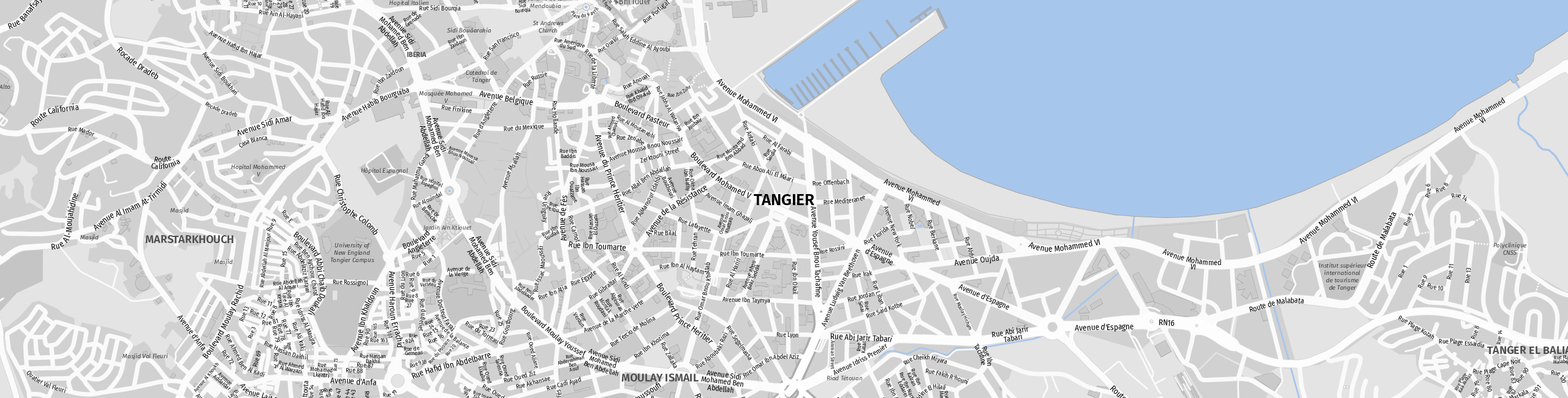 Stadtplan Tanger zum Downloaden.