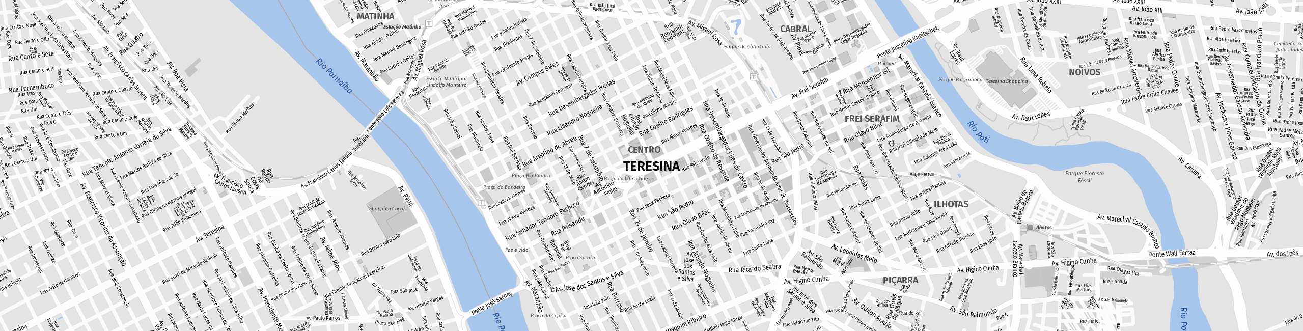 Stadtplan Teresina zum Downloaden.